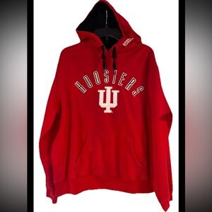Indiana Hoosiers XL Sweatshirt Hoodie J America Embroidered